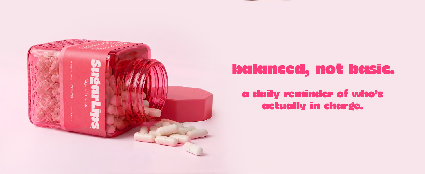 balanced, not basic β SugarLips bottle